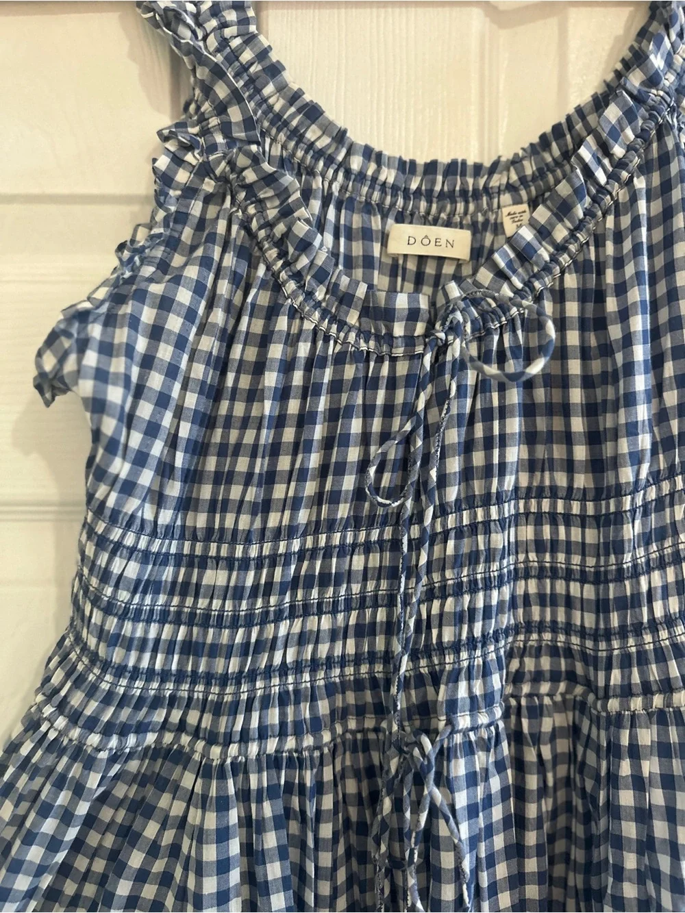Doen Emmaretta Blue Gingham Dress - Picture 4 of 7